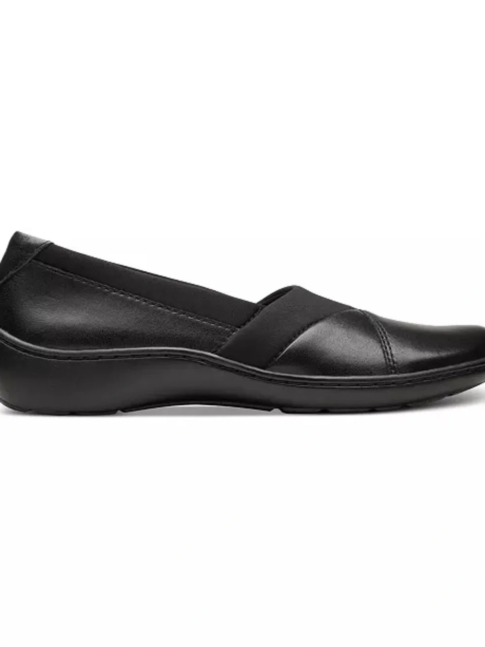 Clark’s Black Slip-On Women's Casual Flats NWT